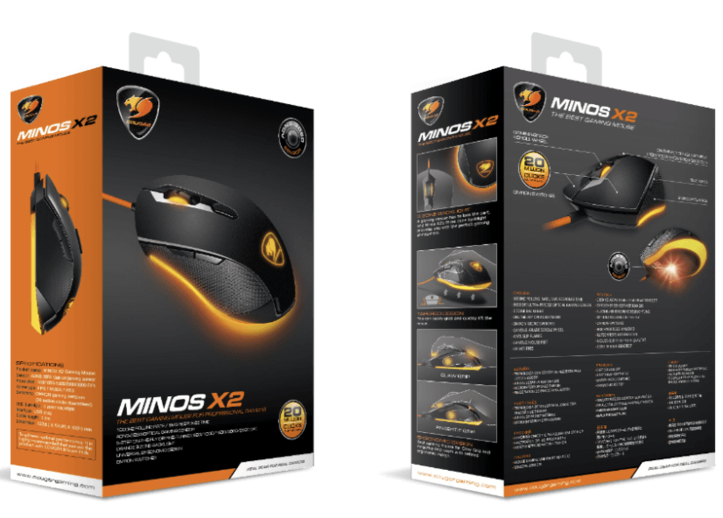 COUGAR - MOUSE GAMING MINOS X2 3000DPI