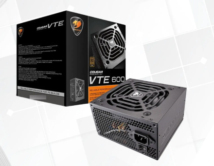 COUGAR - FUENTE DE PODER 600W VTE 600 80 PLUS BRONCE