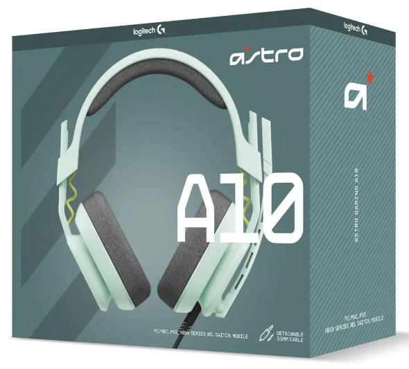 LOGITECH - ASTRO AUDIFONOS A10 GEN2 MENTA -	939 002083