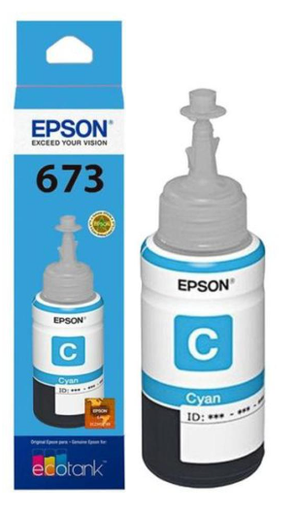 [T673] EPSON - BOTELLA TINTA T673 CIAN 70ML
