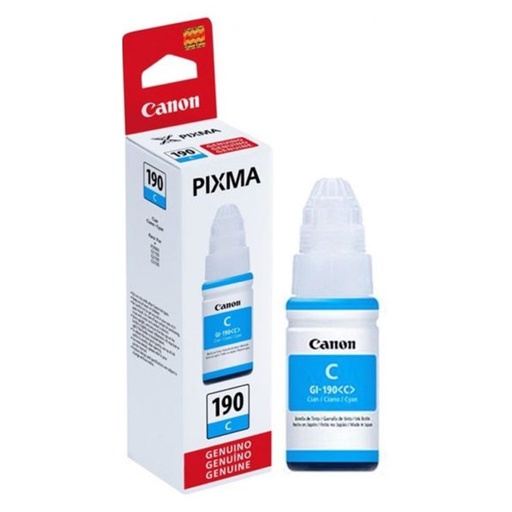 [GI-190C] CANON - PIXMA BOTELLA TINTA 190 CIAN 70ML