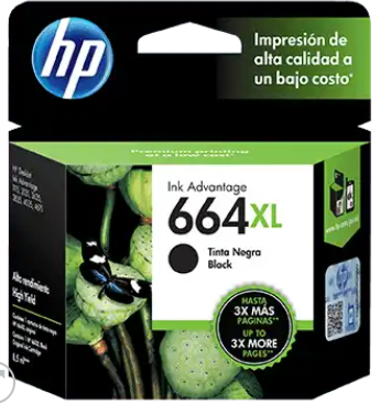 [664XLB] HP - CARTUCHO TINTA 664XL NEGRA