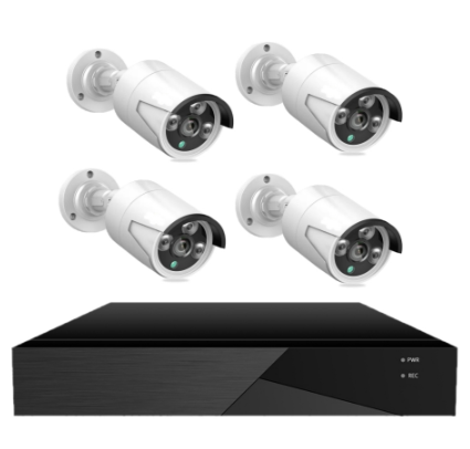 [4CHHDNVR] SUPRANET - KIT DE CAMARAS POE IP66 4 CAMARAS, NVR, INFRARROJO 20MTS