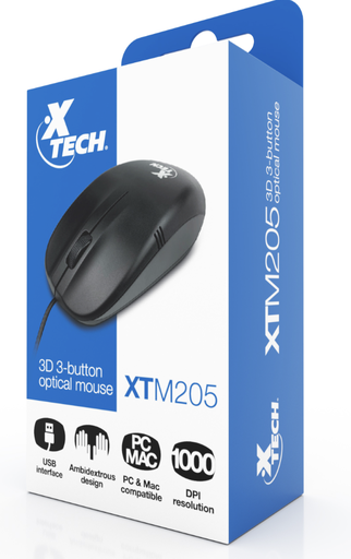 [XTM-205] XTECH - MOUSE CABLE USB XTM205