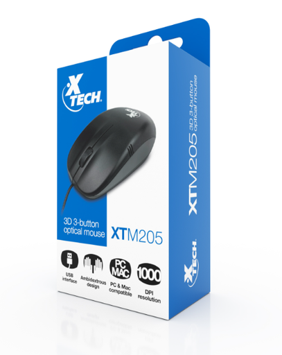 [XTM-205] XTECH - MOUSE CABLE USB - XTM205